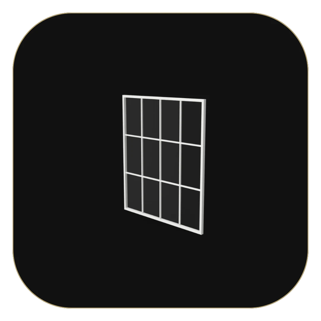 White Simonton energy-efficient replacement window with grid design, installed by Senga Energy for homes in California’s Gold Country area.