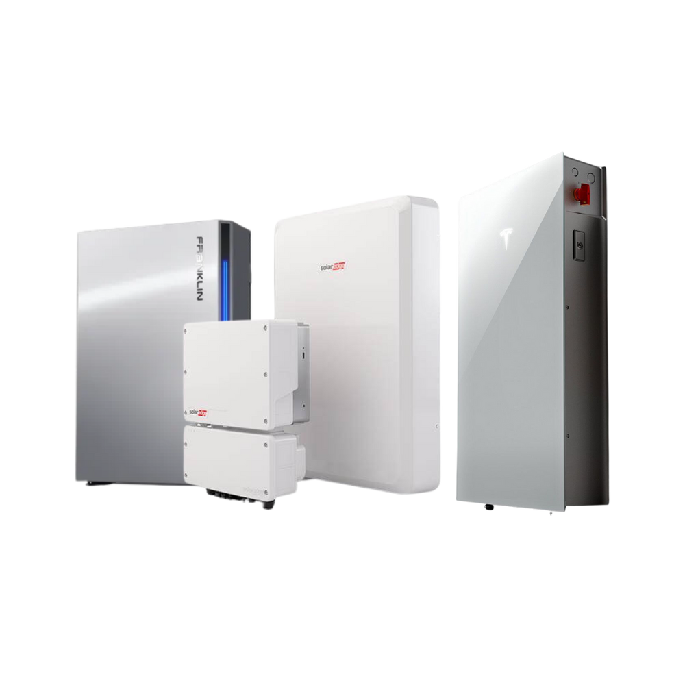 We use top shelf batteries like Solar Edge, Franklin, Enphase, and Tesla to ensure our installations are backed up properly