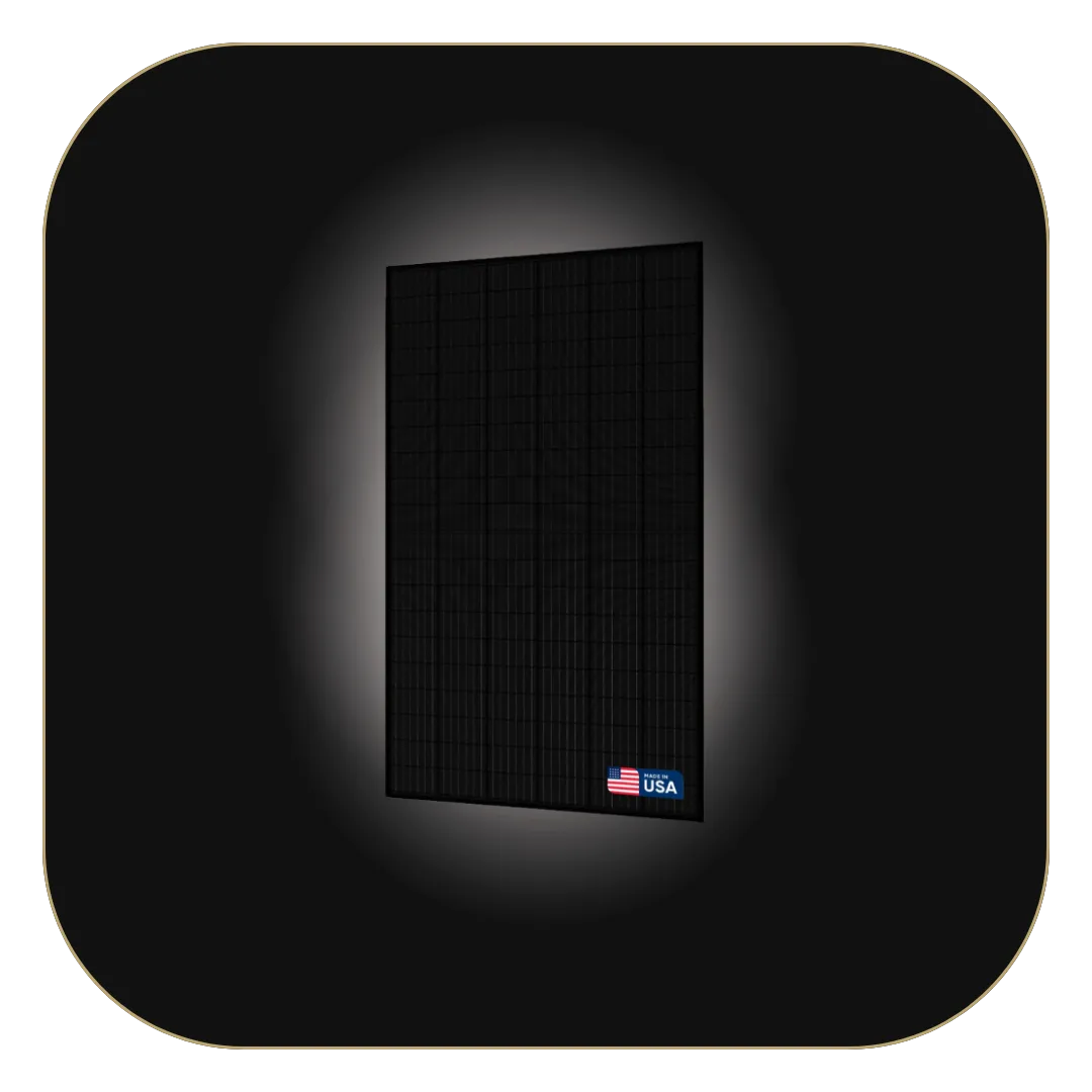 High-efficiency solar panel offered by Senga Energy, made in the USA, designed to reduce electricity bills by up to 40 percent per month